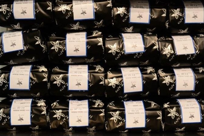 Bolsas de café listas